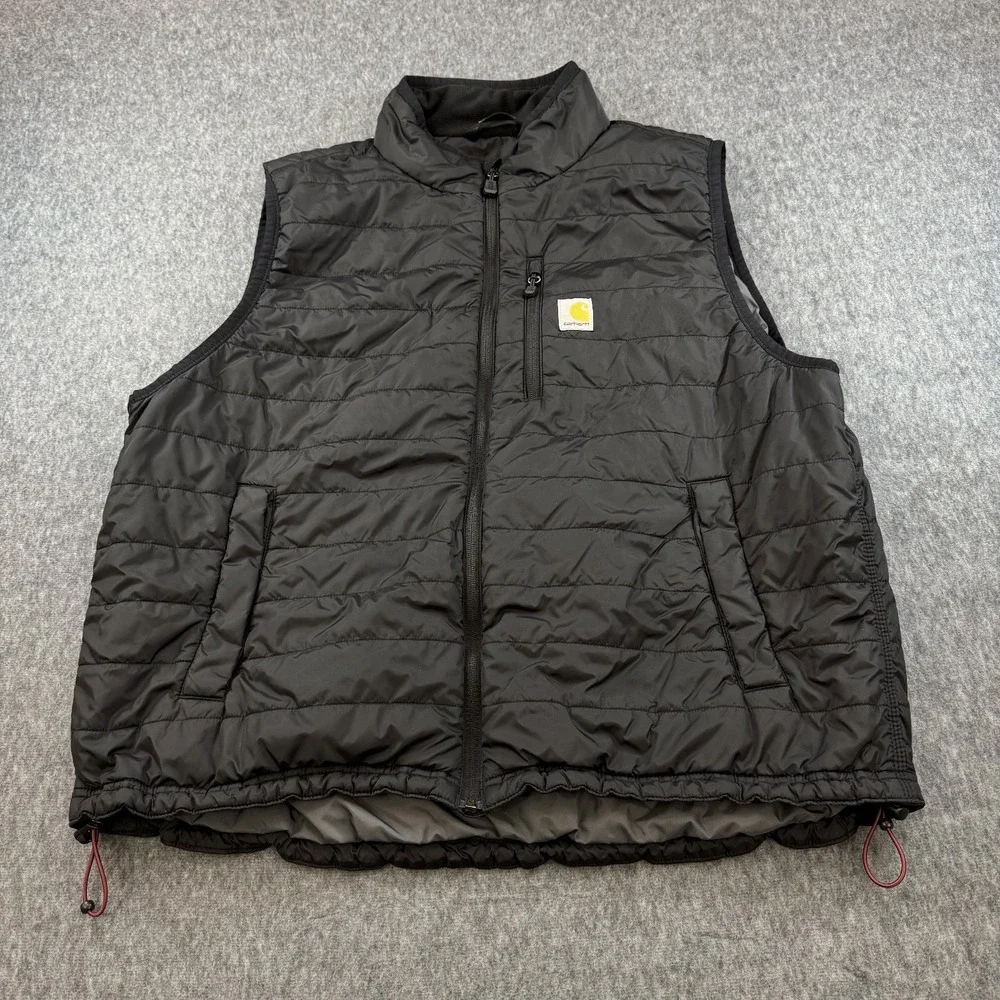 Carhartt Model 0V2286-M Rain Defender Puffer Vest Black Men 2xl Gorpcore